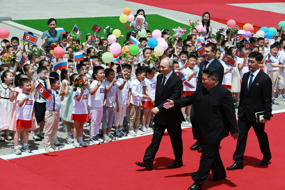 Kim e Putin a Pyongyang
