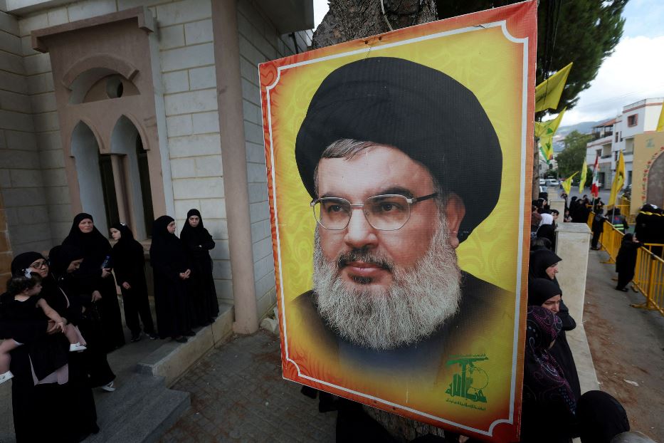 Un ritratto di Hassan Nasrallah