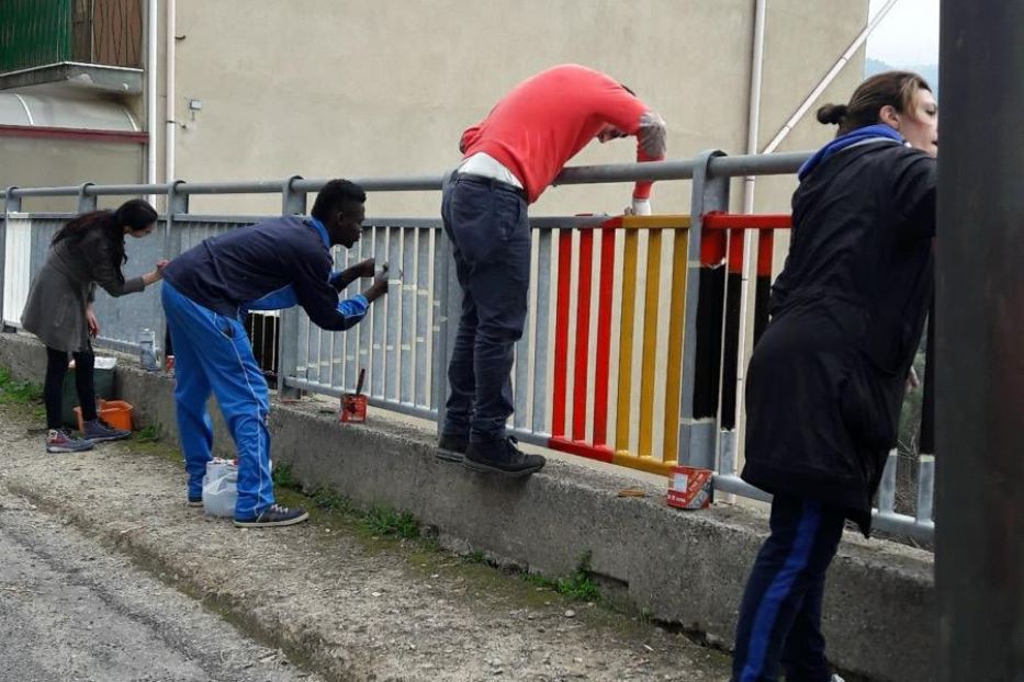 I migranti accolti dal Comune di Sant’Alessio in Aspromonte