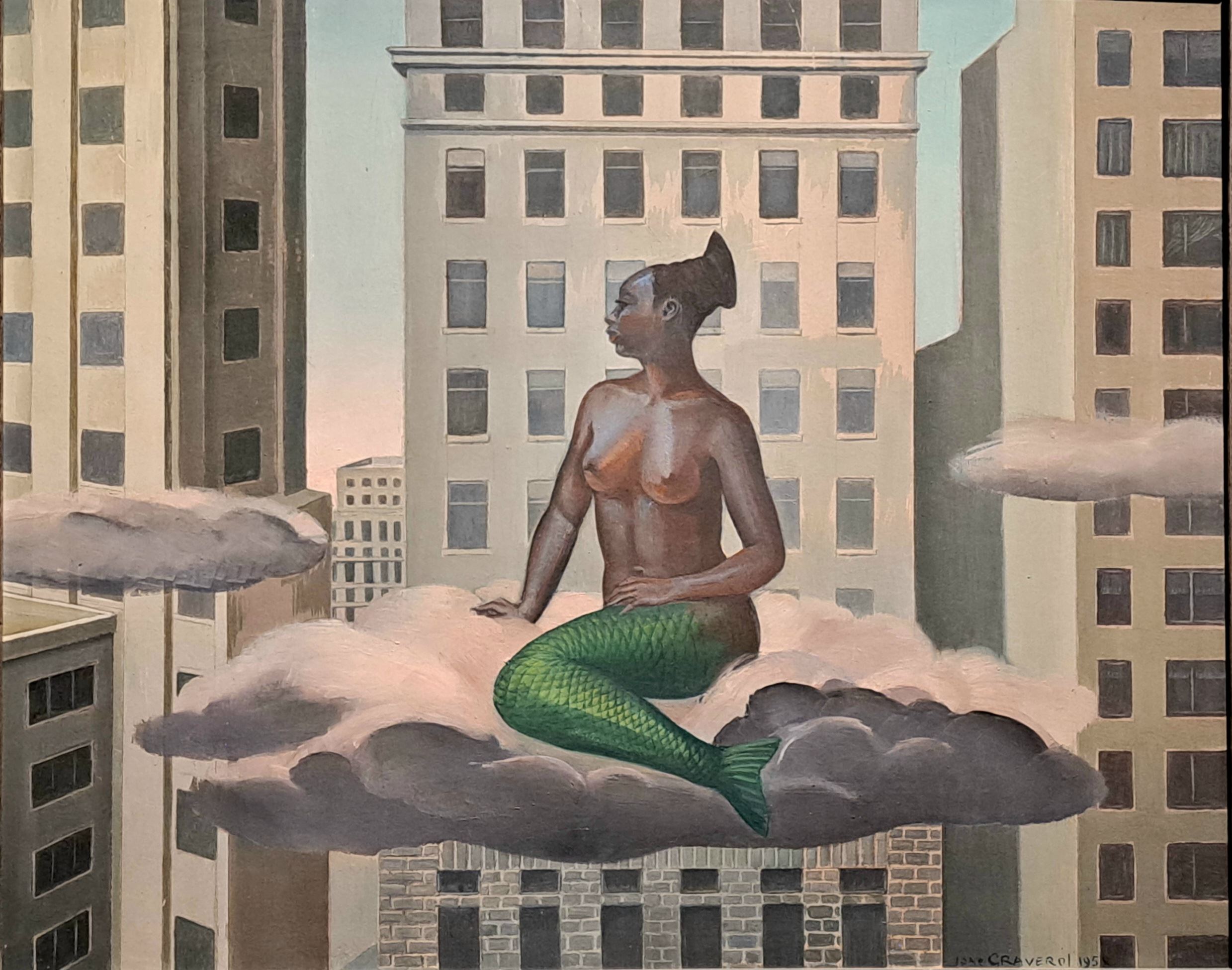 'L'Africa sconosciuta', un dipinto di Jane Graverol del 1958