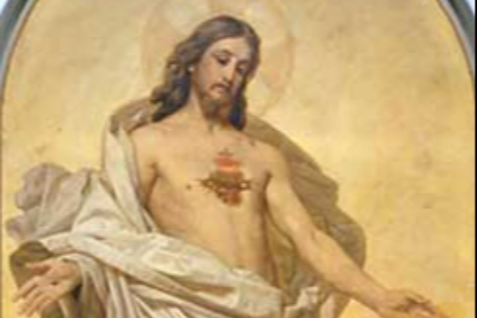 Antonio Ciseri, Visione del Cuore di Gesù di Margherita Maria Alacoque, 1888, Firenze, Chiesa del Sacro Cuore
