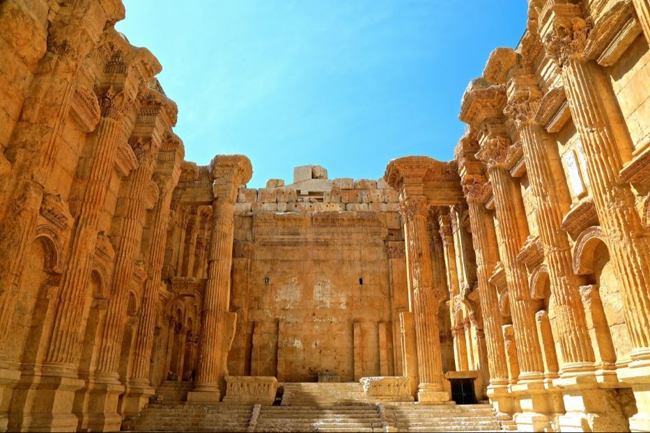 Libano, il tempio di Bacco nel sito, patrimonio Unesco, di Baalbek