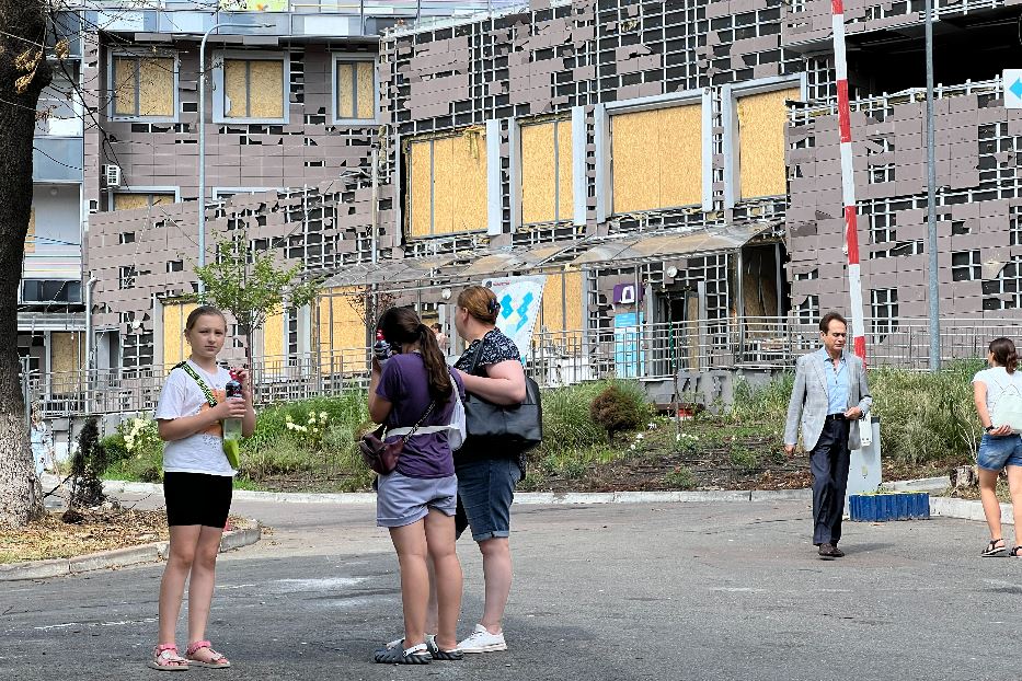 I piccoli pazienti tornano nell’ospedale pediatrico di Kiev bombardato