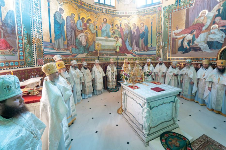 Una celebración de la Iglesia Ortodoxa Ucraniana, objeto de la nueva ley que prohíbe las sectas eclesiásticas vinculadas a Moscú