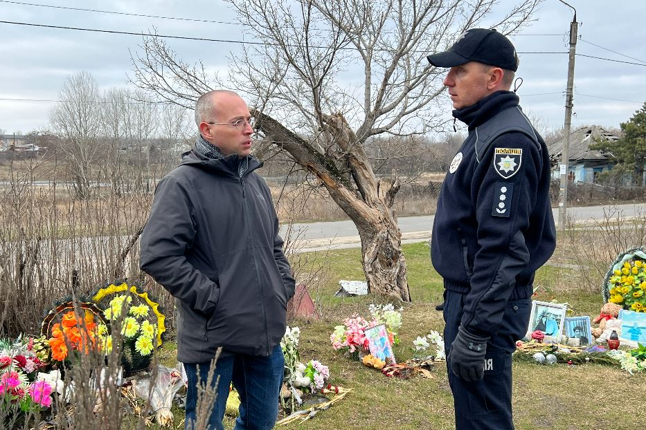 Serghii Bolvinov, il capo della sezione della polizia specializzata in crimini di guerra della regione di Kharkiv