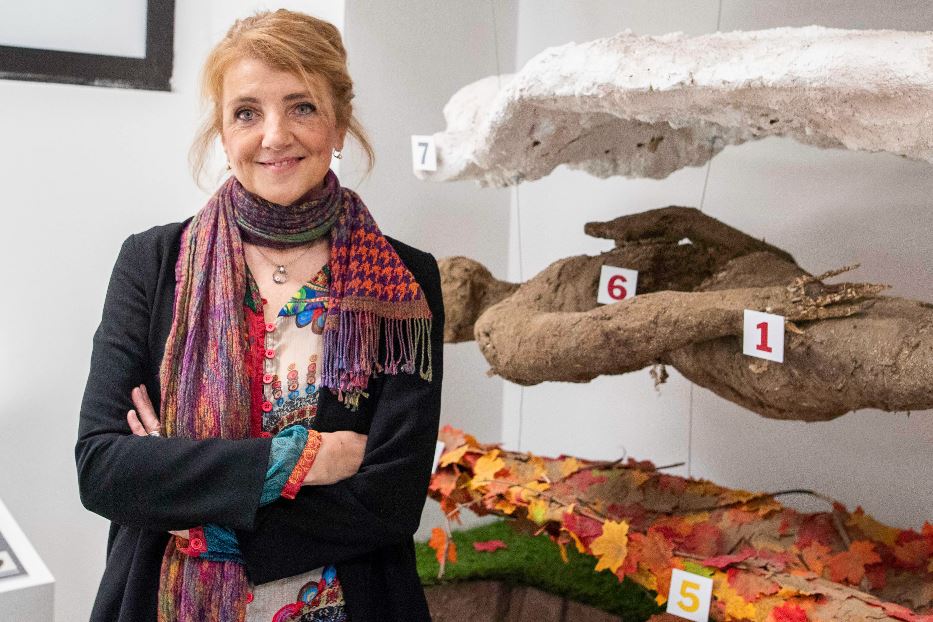 Cristina Cattaneo durante l'inaugurazione del Museo di scienze antropologiche