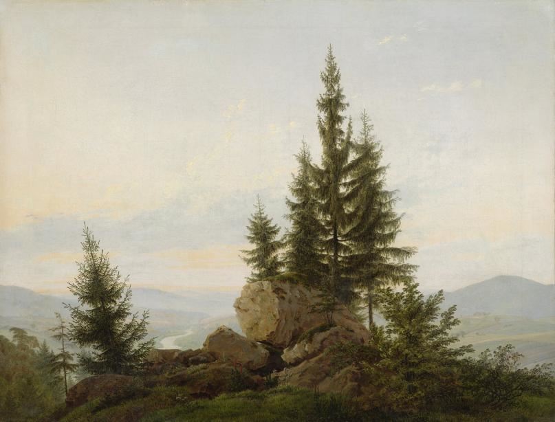 Caspar David Friedrich, “Veduta della valle dell’Elba”, 1807