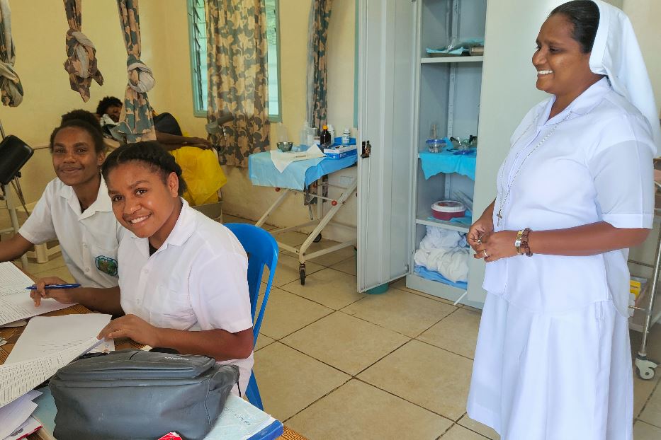 Una scuola cattolica a Papua Nuova Guinea