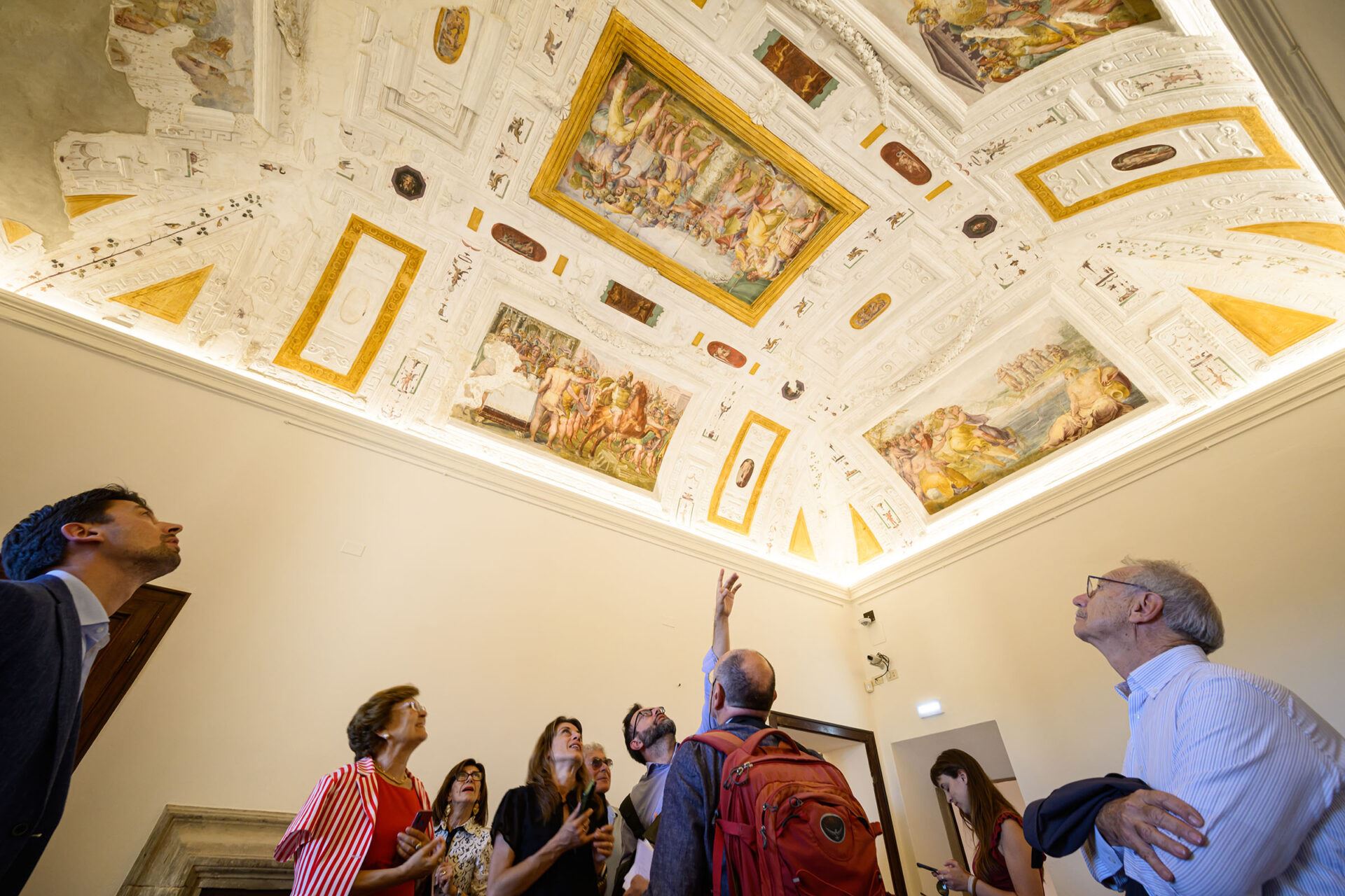 La Sala dei Fatti romani, di recente apertura al pubblico