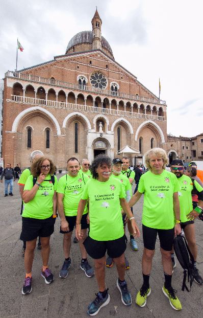I pellegrini giunti a Padova per la festa di sant'Antonio