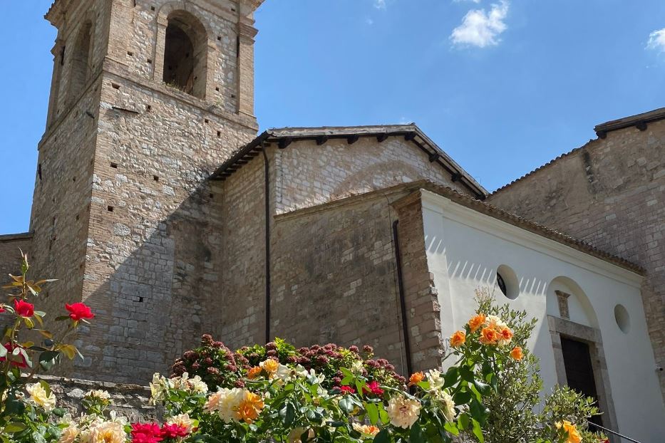 Altro scorcio del complesso dell'Abbazia di Sassovivo, nei pressi di Foligno (Perugia)