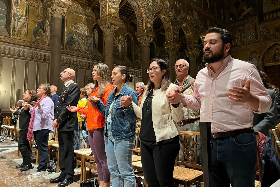 A Monreale la preghiera del Consiglio dei giovani del Mediterraneo