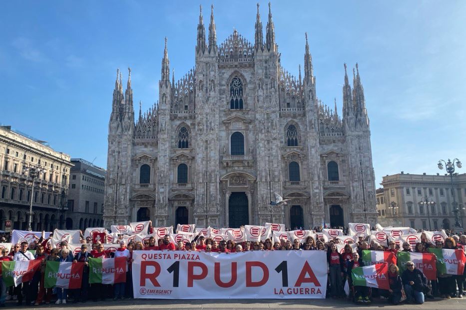 A piazza Duomo a Milano