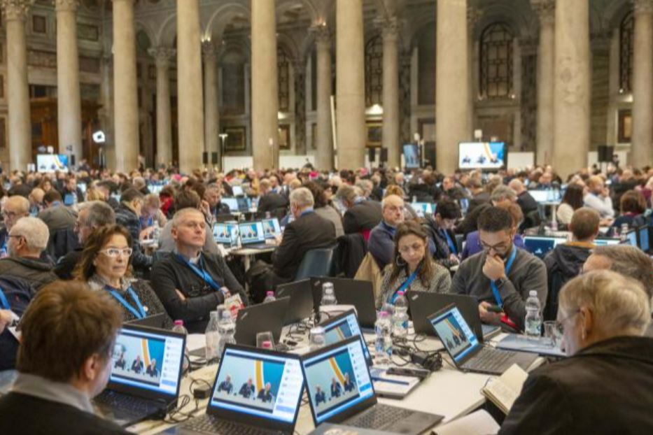 I lavori della prima Assemblea sinodale nella Basilica di San Paolo fuori le Mura a Roma