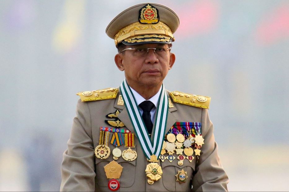 Il capo della giunta militare al potere in Myanmar, generale Min Aung Hlai