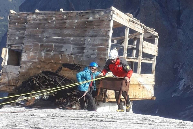 Il recupero dei materiali bellici sull’Ortles. Le immagini sono state scattate dai tecnici del competente Ufficio della Provincia di Bolzano