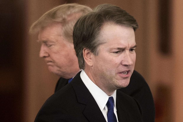 Il giudice e il Presidente. Kavanaugh e Trump (Ansa)