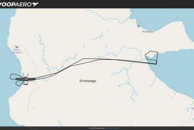 Il percorso del drone da ovest a est (Foto Unicef) - 