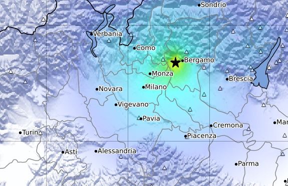 Forte Scossa Di Terremoto In Lombardia, Epicentro Nella Bergamasca