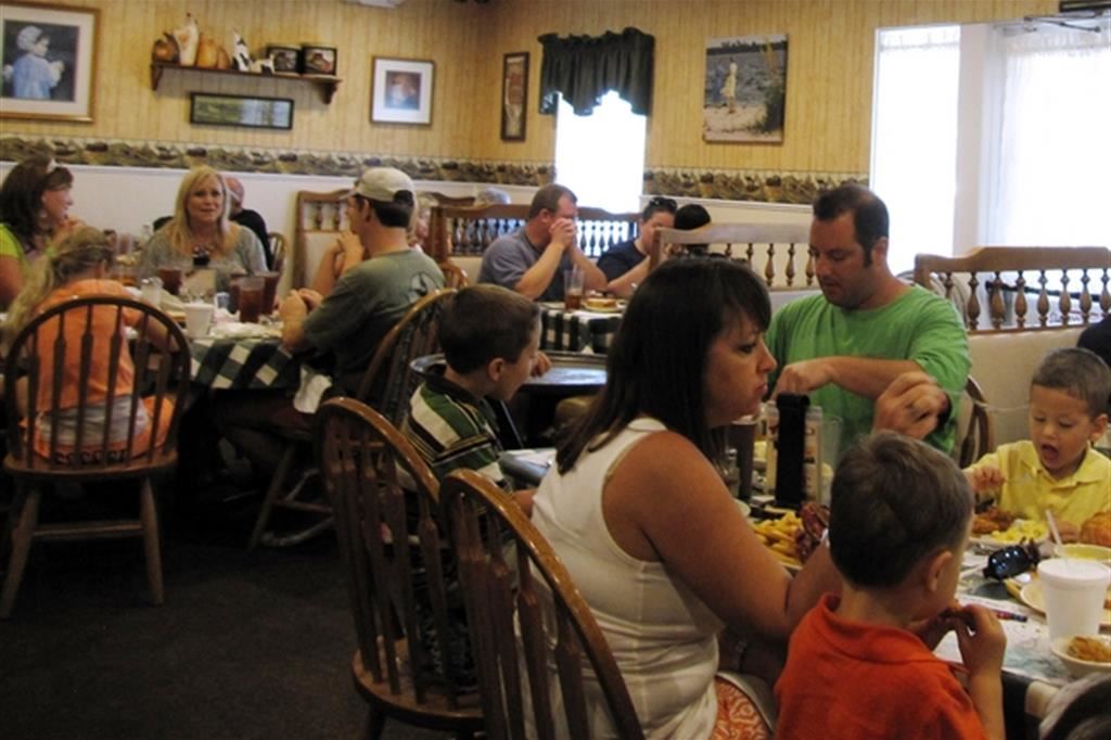 L'interno di un ristorante