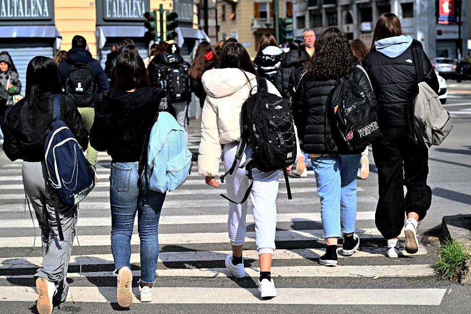 Un gruppo di studentesse