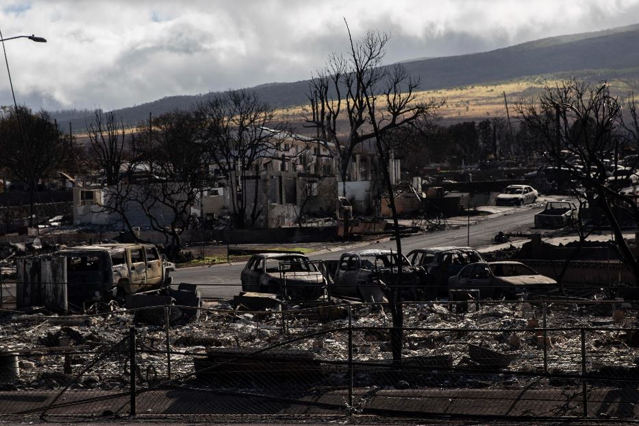 La distruzione causata dagli incendi di agosto nelle Hawaii