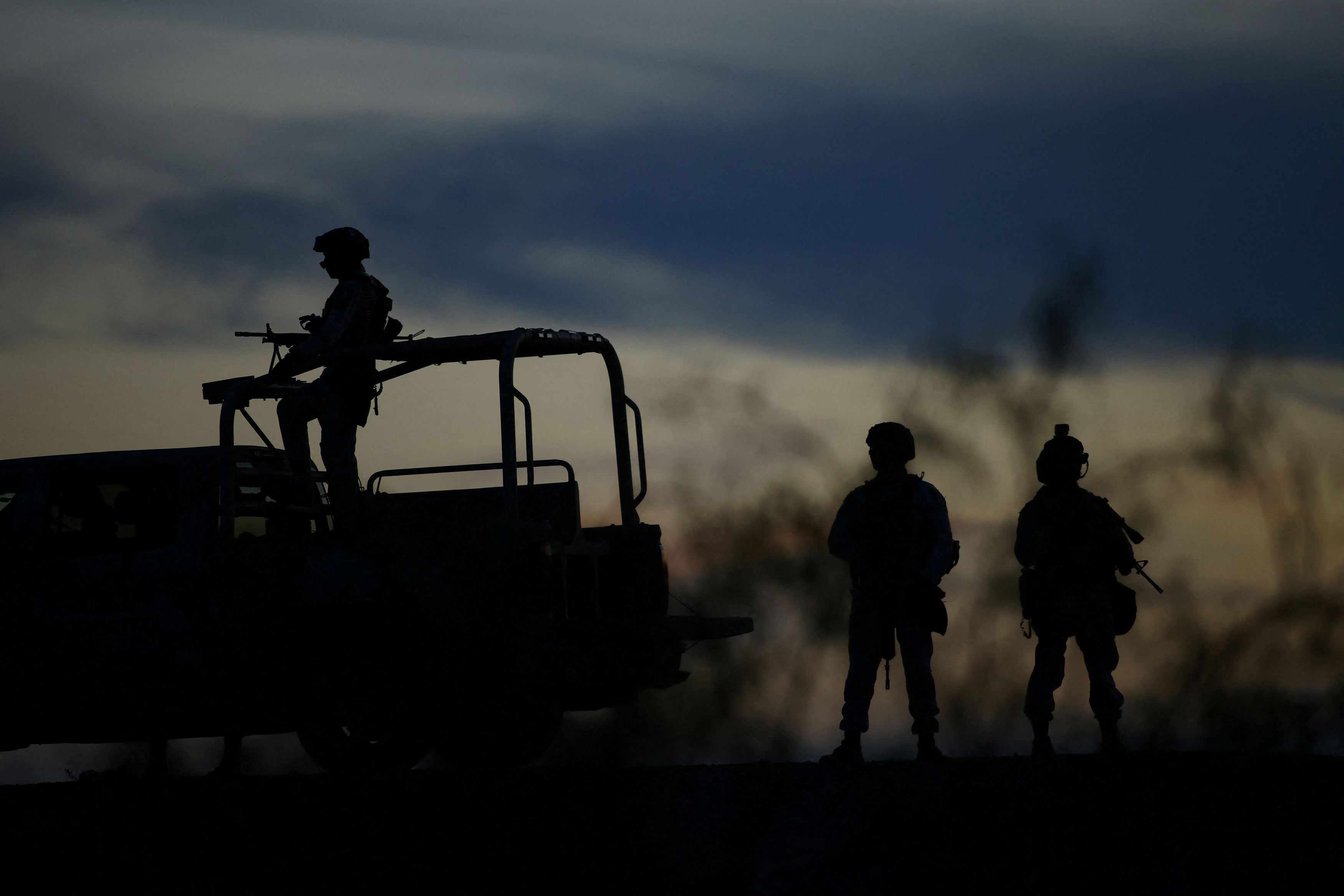 Militari messicani pattugliano le strade di Ciudad Juarez