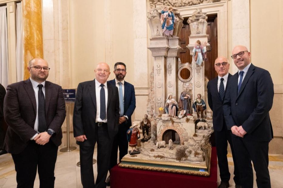 Il presidente Fontana (a destra) alll'inaugurazione