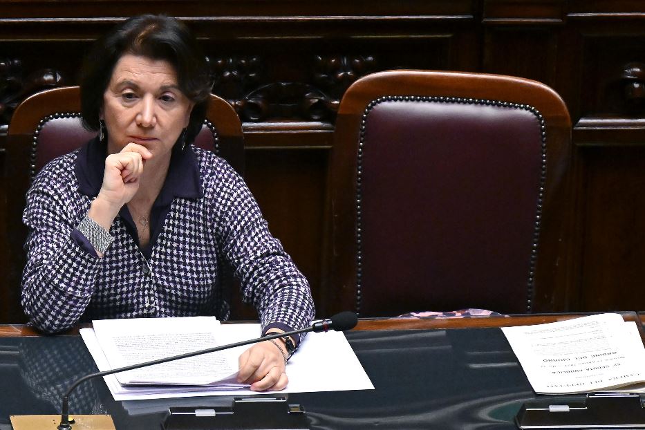 La ministra  per la Famiglia, la Natalità e le Pari opportunità Eugenia Roccella