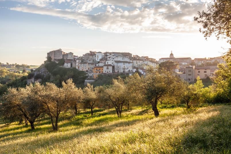 Uno scorcio di Pietrelcina, in provincia di Benevento, paese natale di San Pio