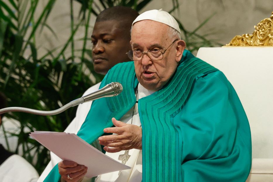 Il Papa ieri in San Pietro