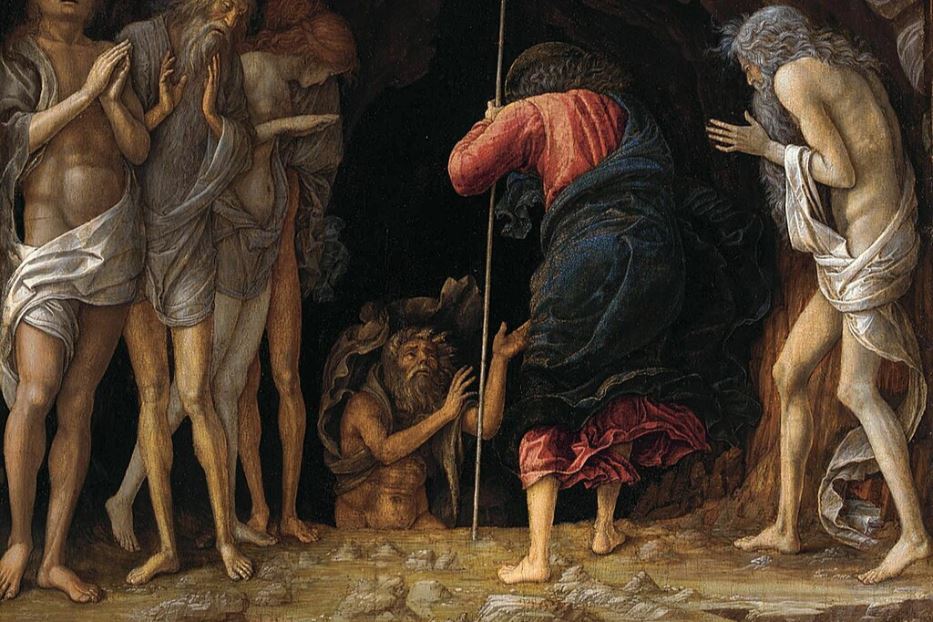 Andrea Mantegna, "La discesa di Cristo nel Limbo", particolare
