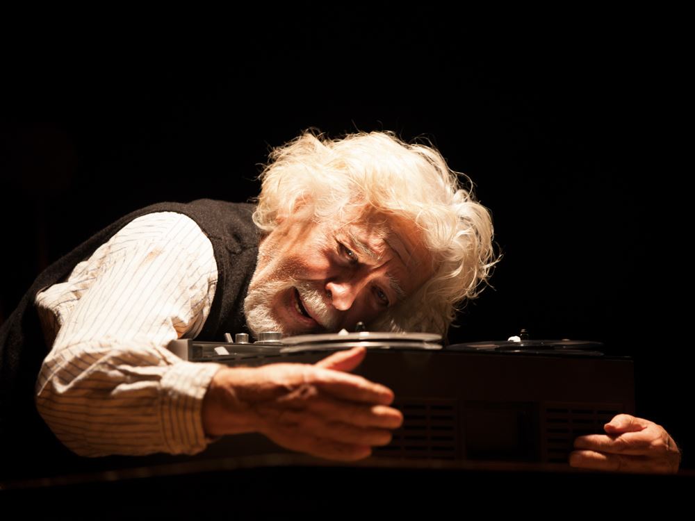 Glauco Mauri nel 2012 in "L'ultimo nastro di Krapp" di Beckett