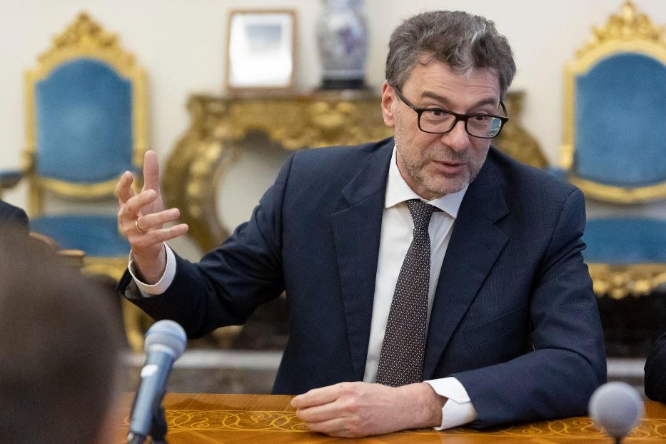 Il ministro dell'Economia Giancarlo Giorgetti