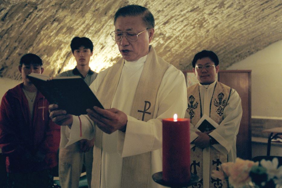 Una celebrazione della comunicatà cattolica cinese di Roma
