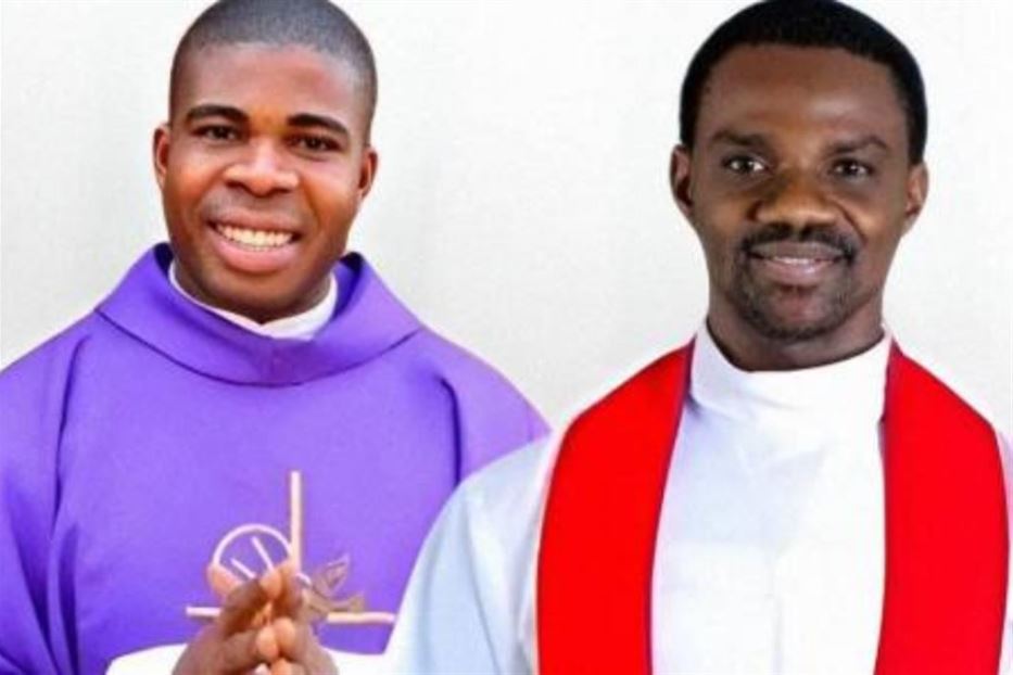 Gliu ultimi due sacerdoti sequestrati nello Stato nigeriano del Plateau e liberati l'8 febbraio: padre Ken Kanwa e padre Jude Nwachukwu