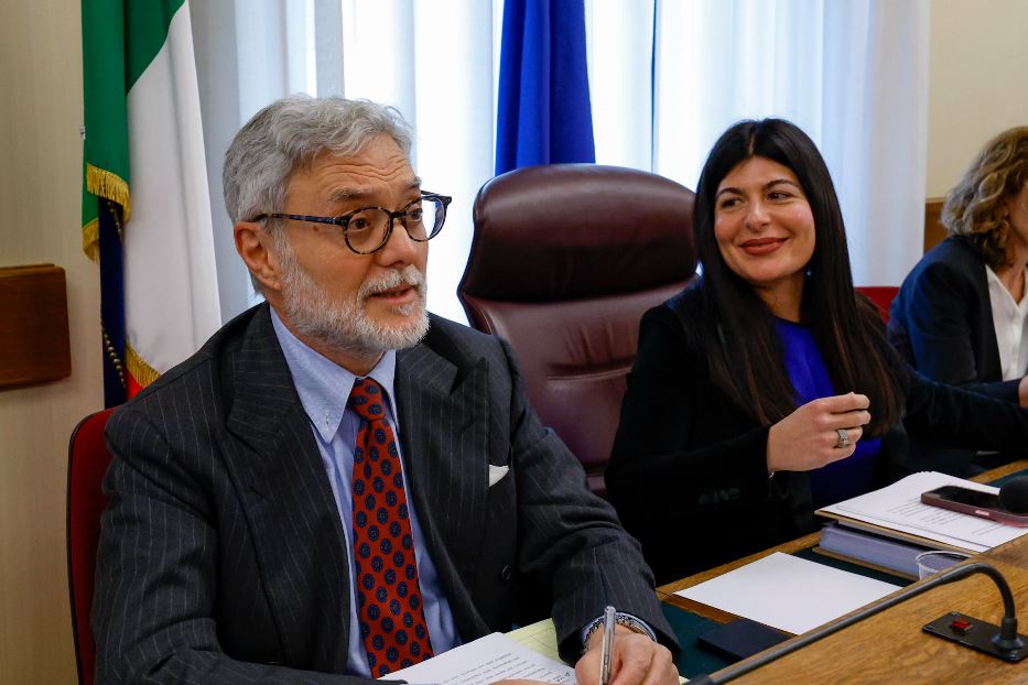 Il procuratore Giovanni Melillo al fianco di Chiara Colosimo presidente della Commissione parlamentare Antimafia
