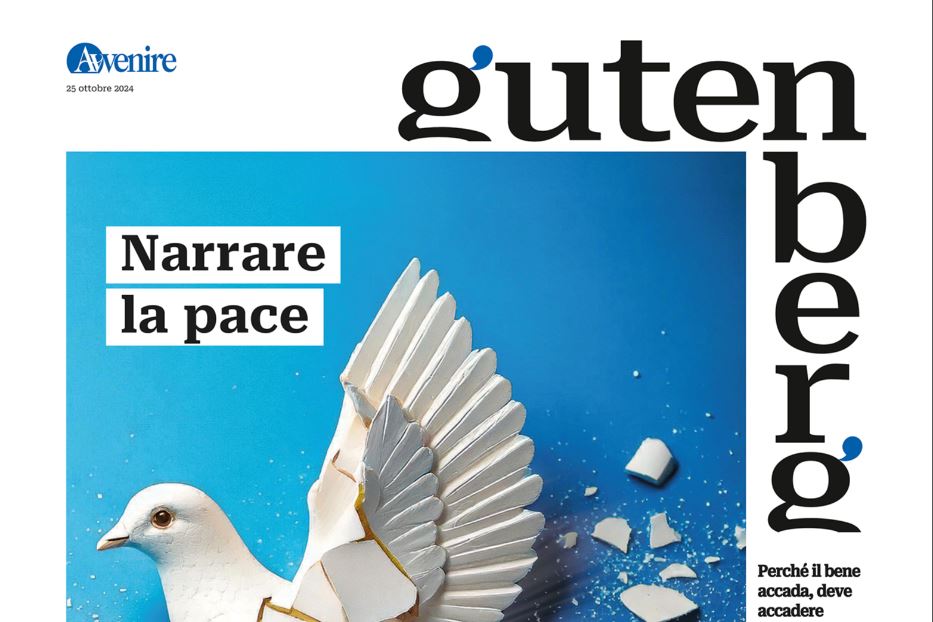 Su "Gutenberg" la sfida di narrare la pace. In edicola venerdì 25 ottobre