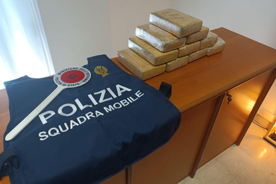 Un recente sequestro di droga in una città italiana