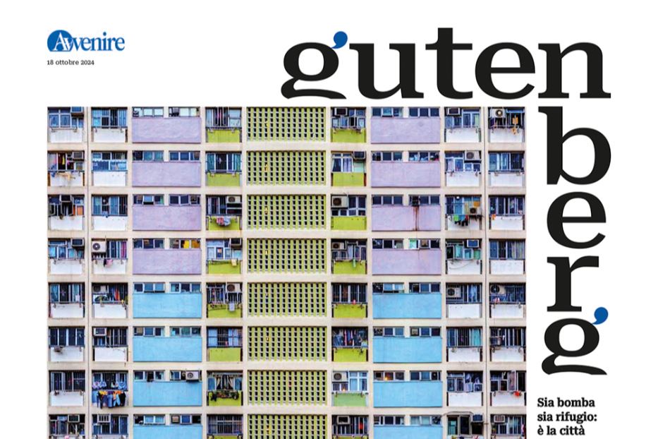 La copertina di "Gutenberg" n. 2, 18 ottobre 2024