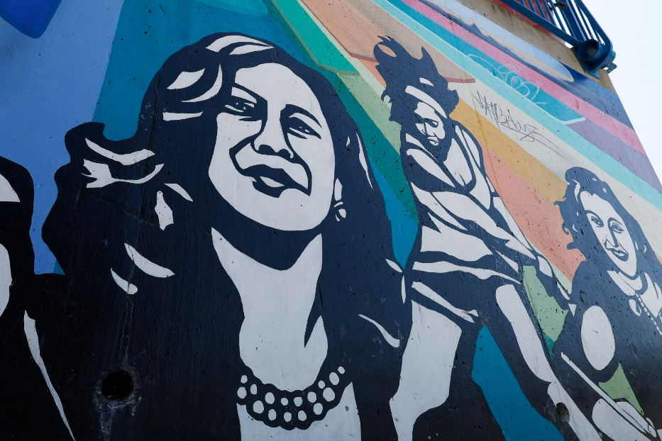 Un murales dedicato a Kamala Harris