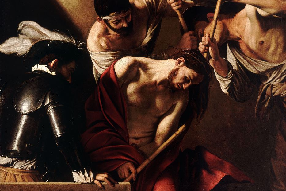 Caravaggio, "Incoronazione di spine", 1602-1604