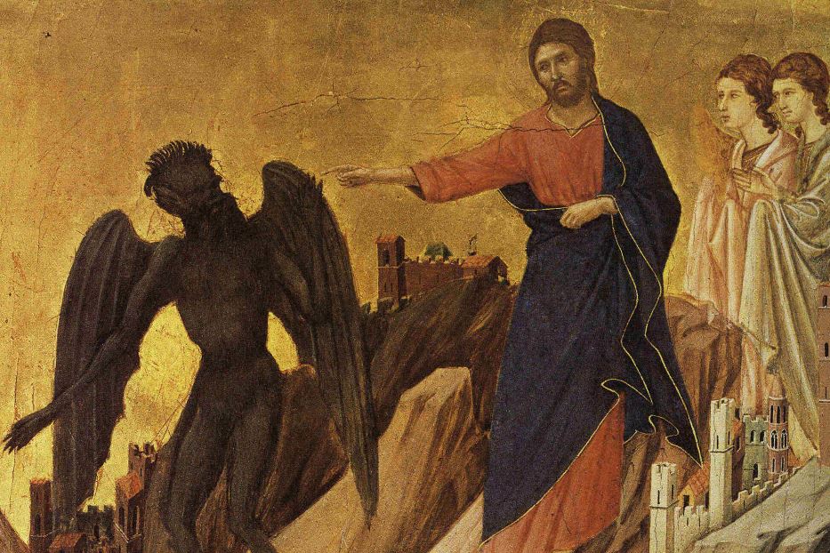 Gesù tentato sul monte dal diavolo (Duccio di Buoninsegna)