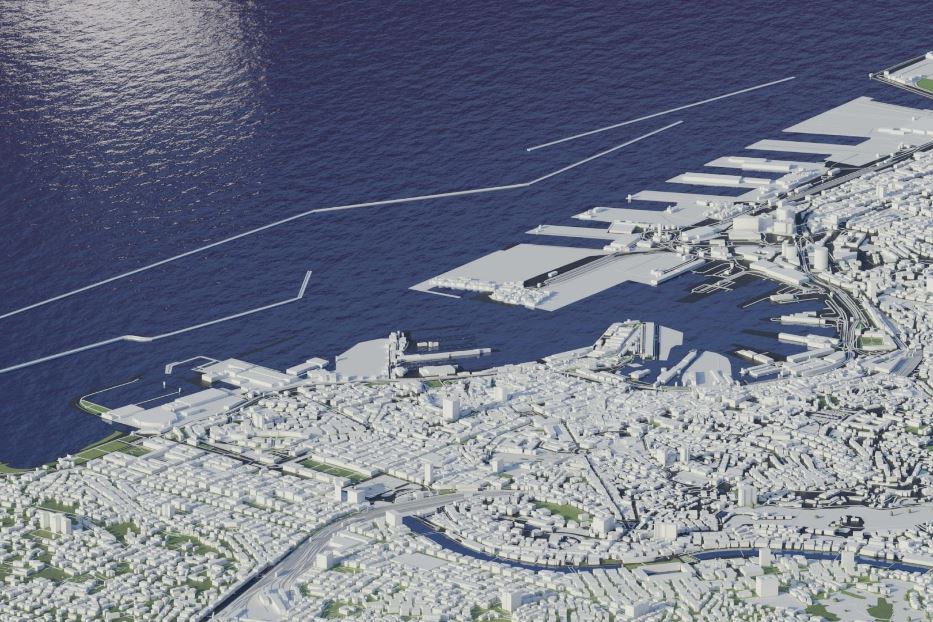 Il progetto della nuova diga di Genova
