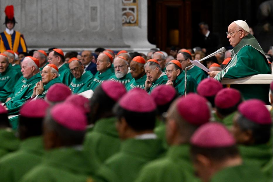 Un momento della Messa di chiusura dell'Assemblea del Sinodo dei vescovi