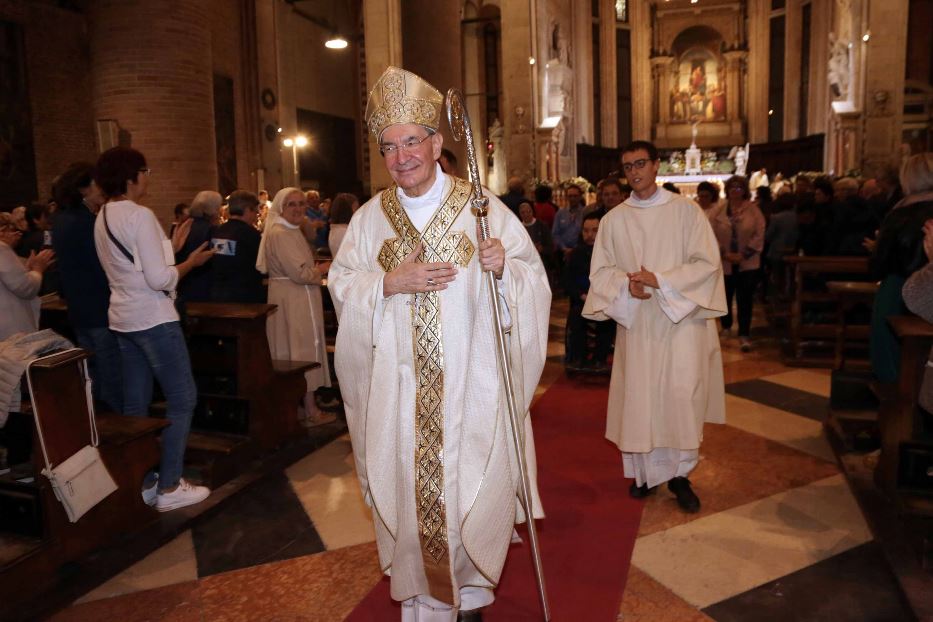 La messa di congedo come vescovo di Treviso nel 2019 di monsignor Gianfranco Agostino Gardin