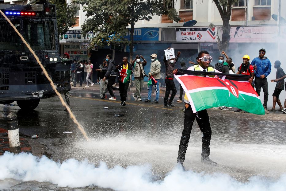 Le manifestazioni di protesta a Nairobi