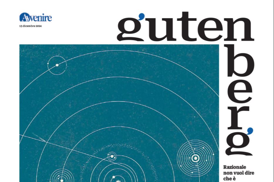 La copertina di "Gutenberg" n. 10, 13 dicembre 2024