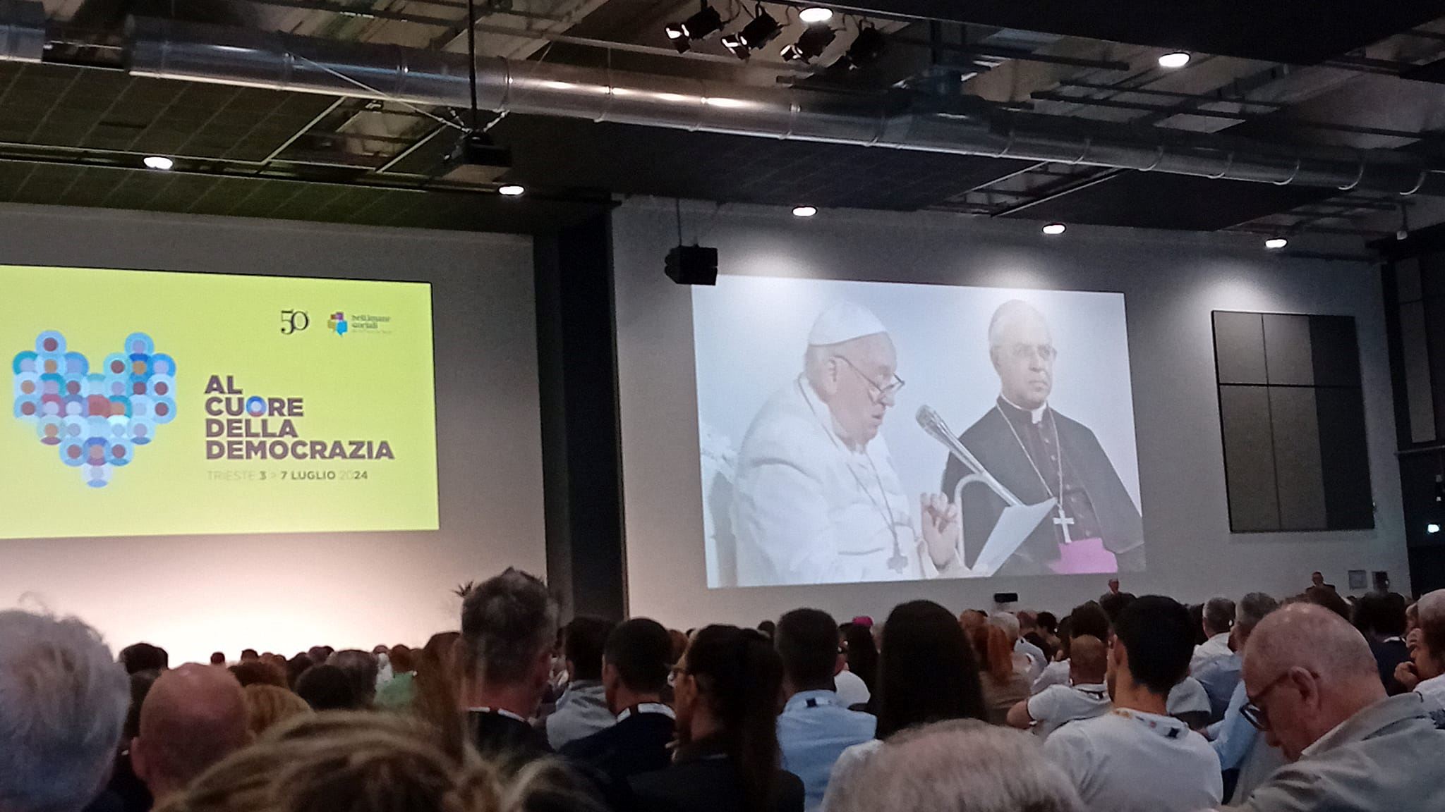 L'intervento di Papa Francesco alla 50esima Settimana sociale dei cattolici, a Trieste