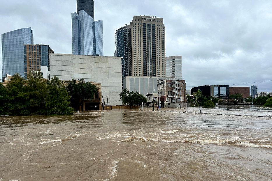 L'area metropolitana di Houston, in Texas, colpita dall'uragano